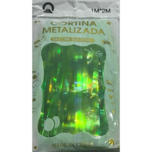 Cortina Furta Cor Nacarada Verde 1x2m