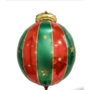 Balao Met.bola De Natal G 54x70cm C90683