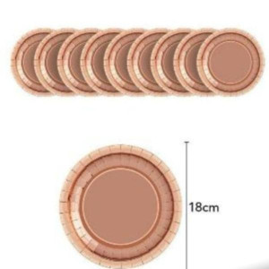 Prato Rose Gold 18cm C/10un C90752