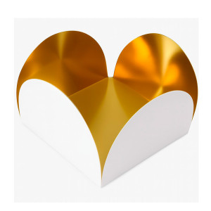 FORMINHA 4 PETALAS METALIZADA OURO