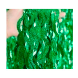 Cortina Met.hologr.ondulada Verde 1x2m