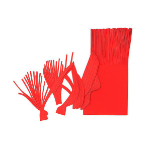 PAPEL FRANJADO PARA BALA DE COCO VERMELHO