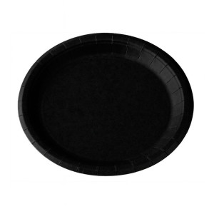 PRATINHO DE PAPELÃO PARA SOBREMESA PRETO