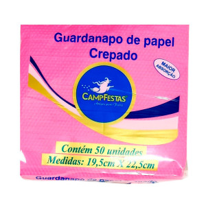 GUARDANAPO CREPADO ROSA