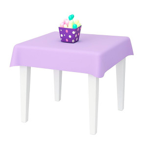 TOALHAS PLÁSTICAS PEROLIZADAS LILÁS CANDY COM 10 UNID.