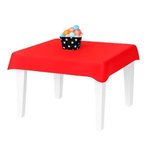 TOALHA PEROLIZADA VERMELHO 78 CM X 78 CM - 10 UNID.