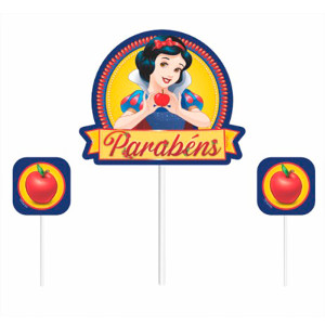 TOPPER DE BOLO EVA BRANCA DE NEVE