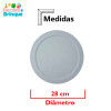 CAKE BOARD PREMIUM REDONDO BRANCO 28