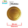 CAKE BOARD PREMIUM REDONDO OURO 26