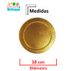 CAKE BOARD PREMIUM REDONDO OURO 30