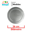 CAKE BOARD PREMIUM REDONDO PRATA 26