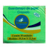GUARDANAPO VERDE CLARO 19,5 CM X 22,5CM