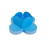 PORTA FORMINHA 4 PÉTALAS AZUL CLARO