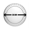 PRATO PARA BOLO ACRÍLICO CRISTAL 36 CM