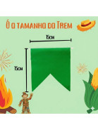 Kit bandeirinha bandeirola plástica decoração Festa junina arraiá 10 metros