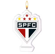 Vela Decorativa São Paulo Futebol Clube – Tema Futebol São Paulo | Aniversário e Festa