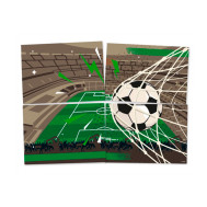 Painel 4 Partes Futebol – 90cm x 64cm – Decoração para Festas e Eventos