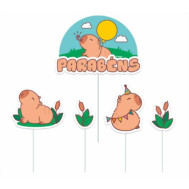 DECORAÇÃO DE BOLO CAPIVARA