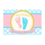 Painel Estampado Cha De Revel.1,03mx1,40
