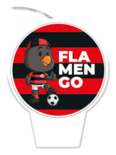 Vela Decorativa Flamengo – Tema Futebol Flamengo | Aniversário e Festa | Alta Qualidade