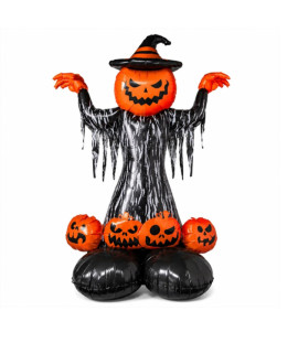 Balãometalizado Halloween abóbora