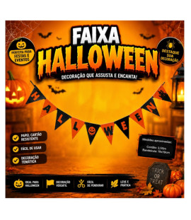 Faixa decorativa halloween