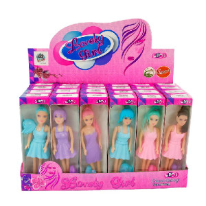 Boneca Lovely Girl 24 Unidades Kit Lembrancinha Brinquedo Festa Infantil