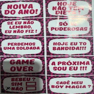 Placas C/suporte Despedida De Solteiro