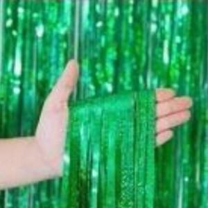 Cortina Met.holografica Verde 1x2m