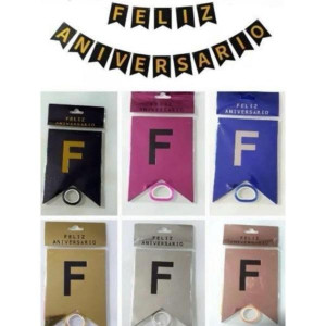 Bandeirola Feliz Aniversario C90409