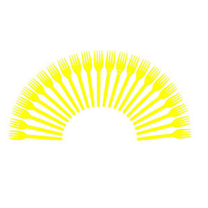 GARFO DE SOBREMESA AMARELO