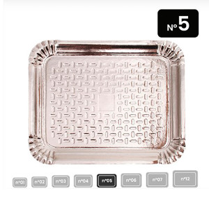 BANDEJA LAMINADA PRATA NO. 5