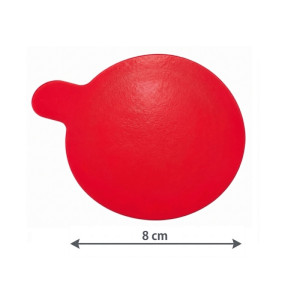 Base Laminada Vermelha 8 cm