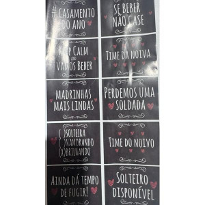 Placas C/suporte Casamento C/10un