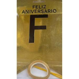 Painel Feliz Aniversário Dourado e Preto com Glitter Decoração de Festa Infantil e Adulto