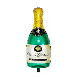BALÃO METALIZADO GARRAFA DE CHAMPAGNE