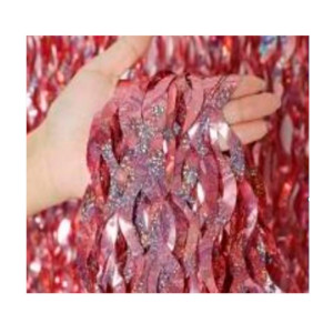 Cortina Met.hologr.ondulada Rose G.1x2m