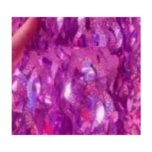 Cortina Met.hologr.ondulada Pink 1x2m