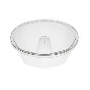 FORMA PLÁSTICA PARA PUDIM COM TAMPA