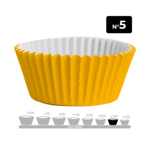 Forminha De Papel Nâº 5 Amarela C/100un