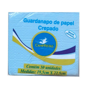 GUARDANAPO AZUL 19,5 CM X 22,5 CM