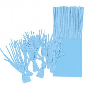 PAPEL PARA BALA DE COCO FRANJADO AZUL CLARO