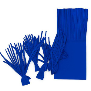 PAPEL PARA BALA DE COCO FRANJADO AZUL ESCURO