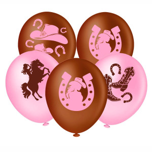 BALÃO DECORADO 8 POLEGADAS BOIADEIRA