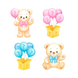 DECOR DE MESA IMP CHA REVELACAO