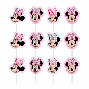 TOPPER PARA DOCINHOS EVA MINNIE ROSA