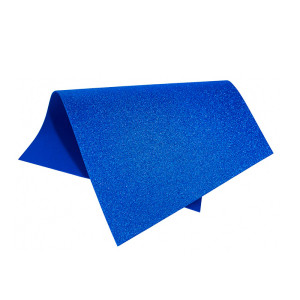 PLACA DE EVA COM GLITTER AZUL ROYAL