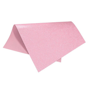 PLACA DE EVA COM GLITTER ROSA CLARO