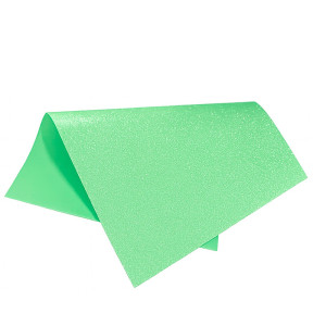 PLACA DE EVA COM GLITTER VERDE CLARO