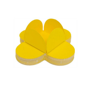 PORTA FORMINHA 4 PÉTALAS AMARELO